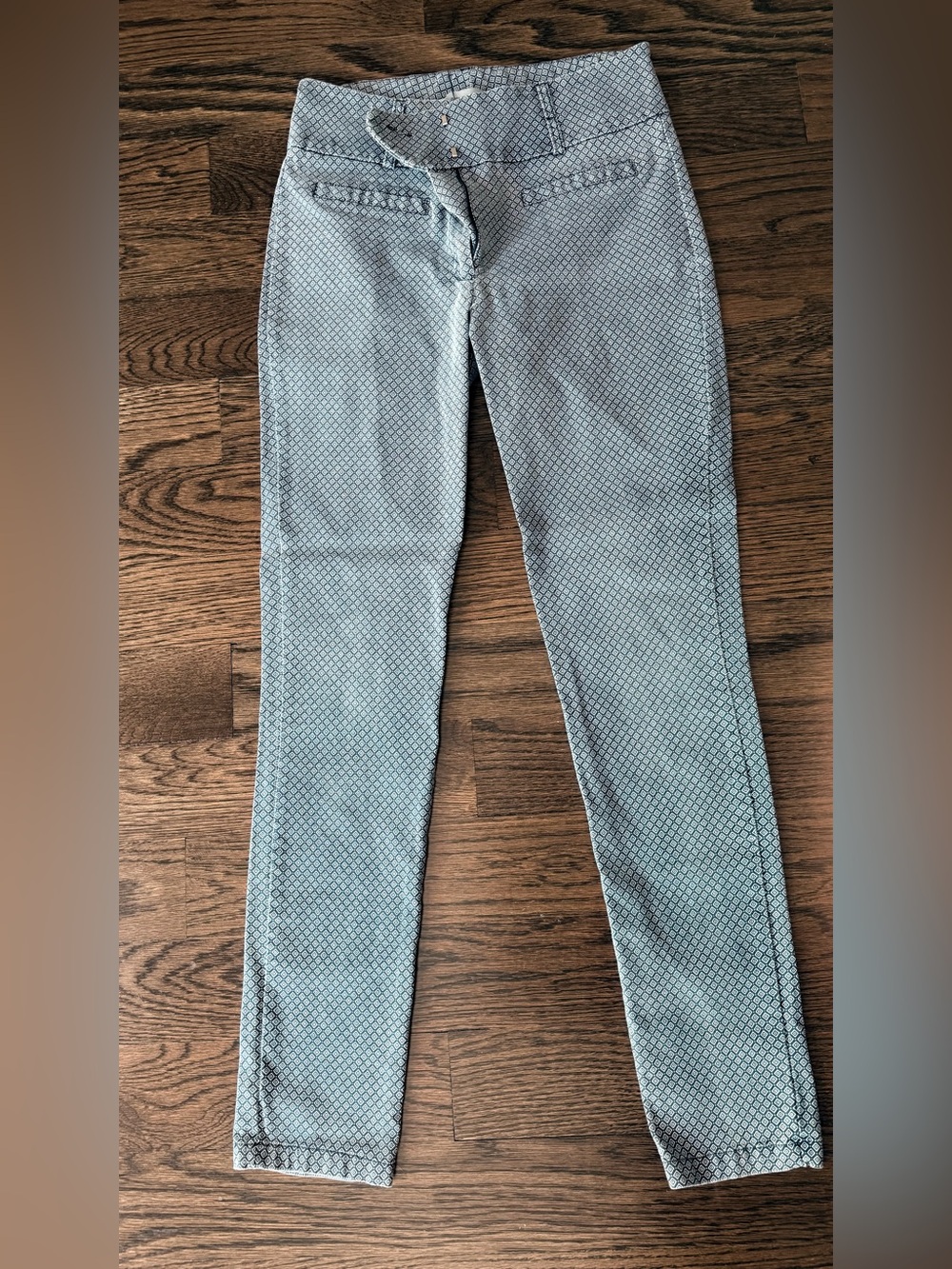 Patterned Light Blue Women's pants